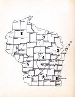 Index Map, Wisconsin State Atlas 1956 Highway Maps